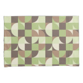 Bauhaus Mid Century Modern blad en boom retro Kussensloop (Voorkant-Rechts)