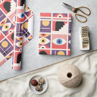 Bauhaus Mid Century Modern Cadeaupapier