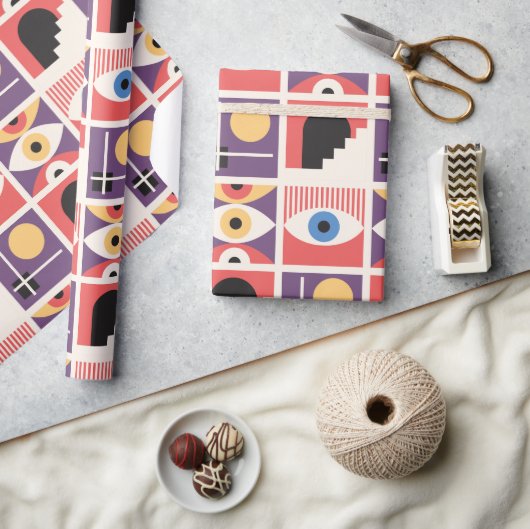 Bauhaus Mid Century Modern Cadeaupapier (Crafts)