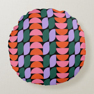 Bauhaus Mid Century Moderne Geometrische MCM Retro Rond Kussen