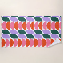Bauhaus Mid Century Moderne Geometrische MCM Retro Strandlaken