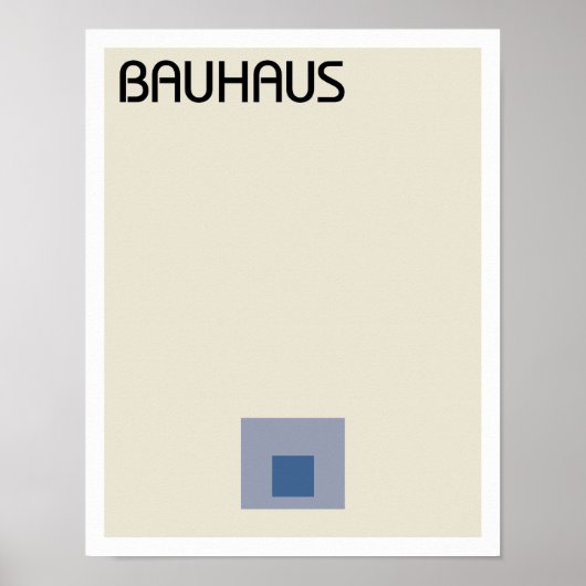 Bauhaus Minimalist Squares Poster (Voorkant)