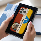 Bauhaus Moderne Géométrique Photo & Monogramme Per