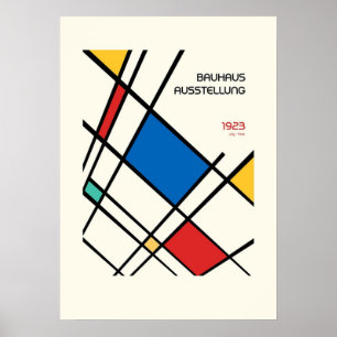 Bauhaus, modernistisch, minimaal, geometrisch, abs poster