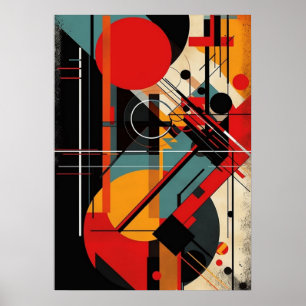 Bauhaus, modernistisch, minimalistisch, geometrisc poster