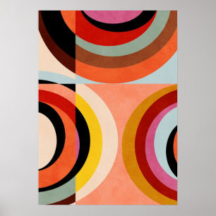 Bauhaus, modernistisch, minimalistisch, geometrisc poster