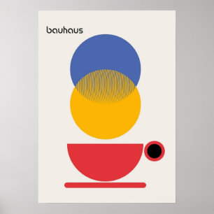 Bauhaus, modernistisch, minimalistisch, geometrisc poster