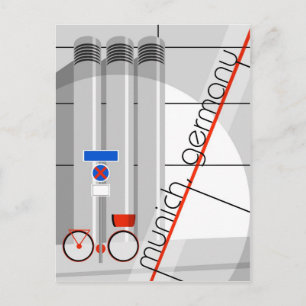 Bauhaus München Duitsland Briefkaart