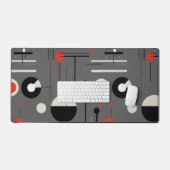 Bauhaus noir rouge formes géométriques (Clavier et souris)