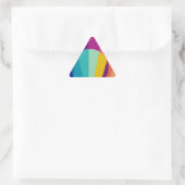 Bauhaus-patroon Driehoek Sticker (Tas)