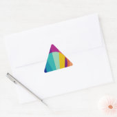 Bauhaus-patroon Driehoek Sticker (Envelop)
