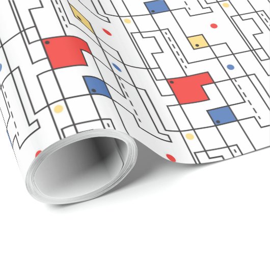 Bauhaus Pattern Cadeaupapier (Rol Hoek)