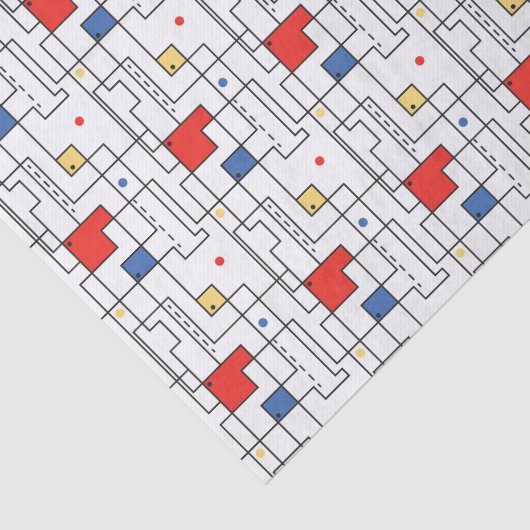 Bauhaus Pattern Tissuepapier (Detail)
