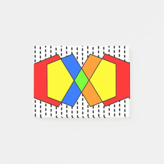 Bauhaus Pentagons Post-it® Notes (Voorkant)
