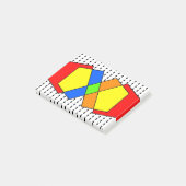 Bauhaus Pentagons Post-it® Notes (Schuin)