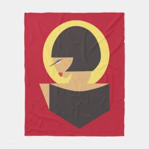 Bauhaus-portret Fleece Deken