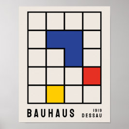 Bauhaus Poster, Bauhaus Tentoonstelling Print B17