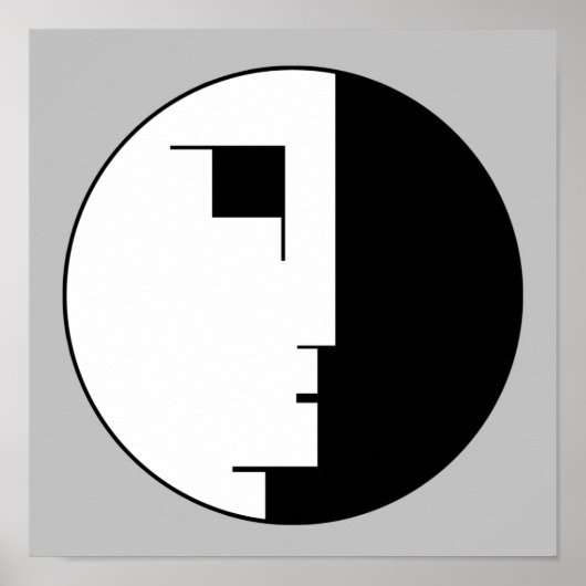 Bauhaus Poster, embleem gezicht Poster (Voorkant)