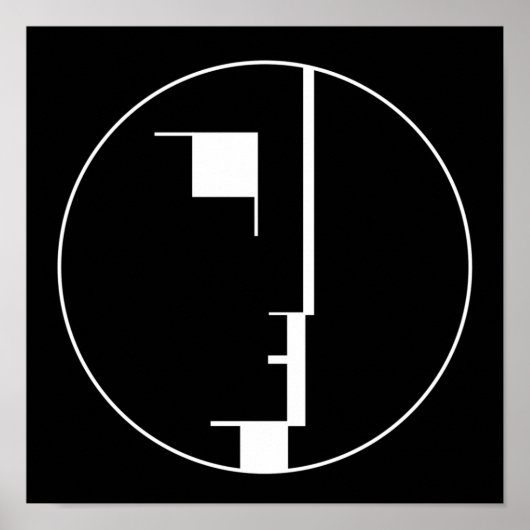 Bauhaus Poster, embleem gezicht Poster (Voorkant)