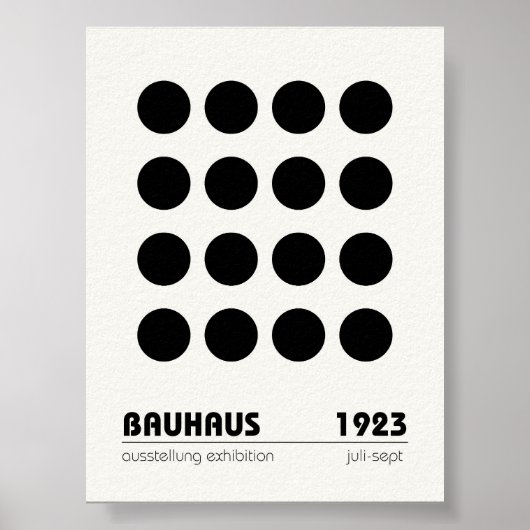Bauhaus Poster Wall Art (Voorkant)