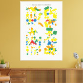 Bauhaus Quantum Compositie Canvas Afdruk (Insitu (Woonkamer))