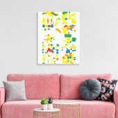 Bauhaus Quantum Compositie Canvas Afdruk (Insitu (Woonkamer))