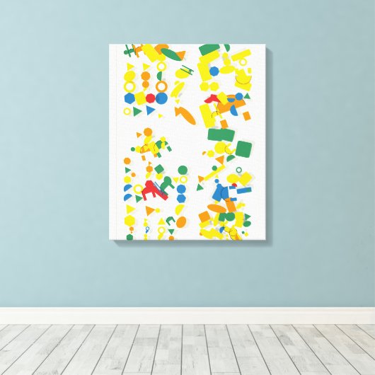 Bauhaus Quantum Compositie Canvas Afdruk (Insitu (Houten vloer))
