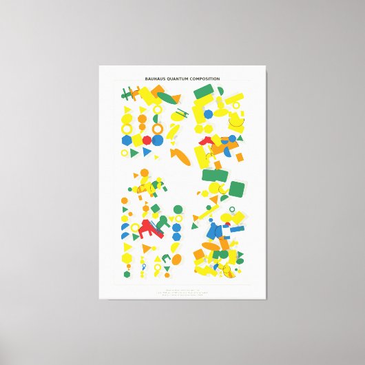 Bauhaus Quantum Composition  Canvas Afdruk (Voorkant)