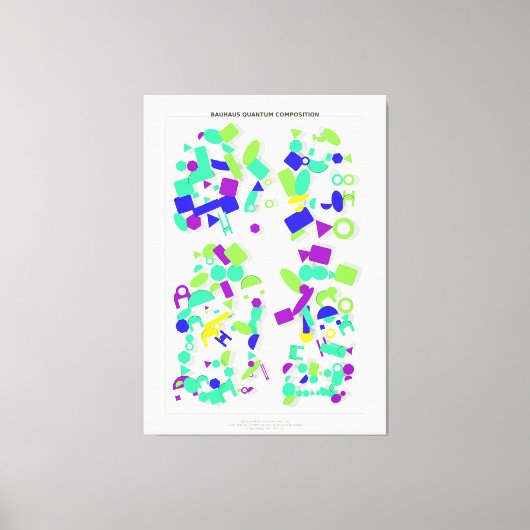 Bauhaus Quantum Composition  Canvas Afdruk (Voorkant)