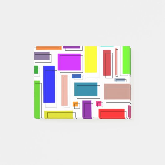 Bauhaus Rechthoeken Post-it® Notes (Voorkant)