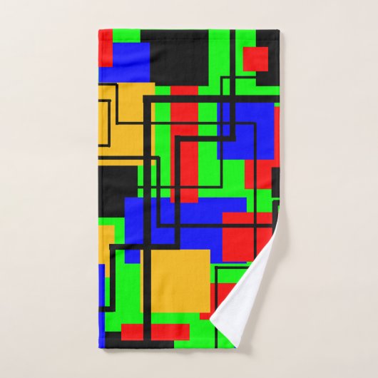 Bauhaus Rectangles et lignes (Serviette à main)