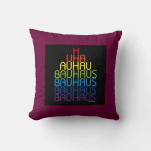 Bauhaus Regenboog Type Design Kussen