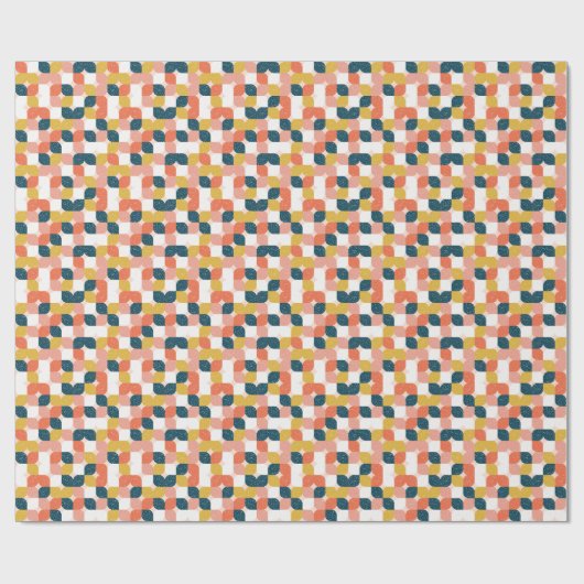 Bauhaus Retro Geometric Pattern Cadeaupapier (Vlak)