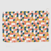 Bauhaus Retro Geometric Pattern Golfhanddoek (Horizontaal)