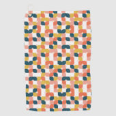 Bauhaus Retro Geometric Pattern Golfhanddoek (Voorkant)