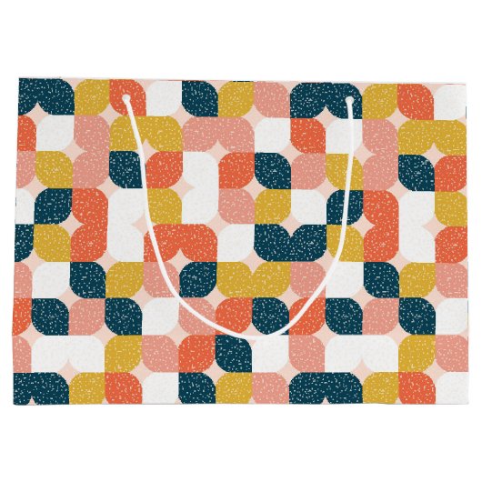 Bauhaus Retro Geometric Pattern Groot Cadeauzakje (Achterkant)