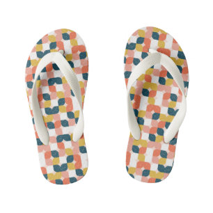 Bauhaus Retro Geometric Pattern Kinder Teenslippers