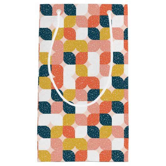 Bauhaus Retro Geometric Pattern Klein Cadeauzakje (Voorkant)