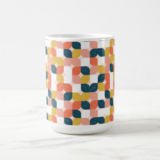 Bauhaus Retro Geometric Pattern Koffiemok (Center)