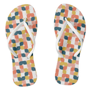 Bauhaus Retro Geometric Pattern Teenslippers