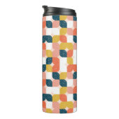 Bauhaus Retro Geometric Pattern Thermosbeker (Geroteerd rechts)