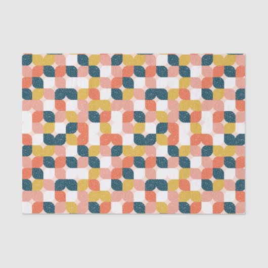 Bauhaus Retro Geometric Pattern Tissuepapier (Voorkant)