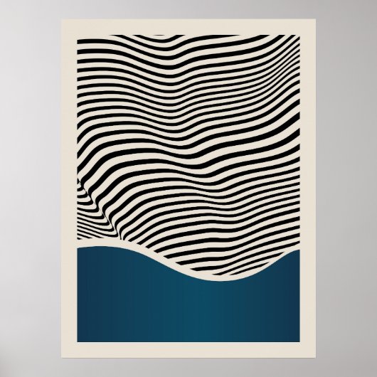 Bauhaus | Retrodesign | Blauw Poster (Voorkant)
