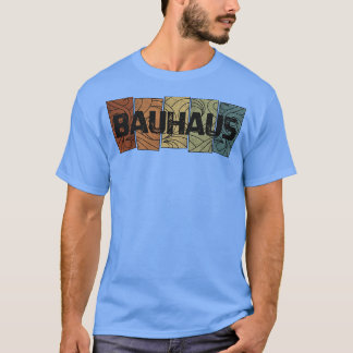 Bauhaus-retropatroon T-shirt