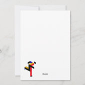 Bauhaus Running Man Poster Feestdagenkaart (Achterkant)