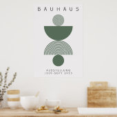 Bauhaus Sage Green Poster (Keuken)