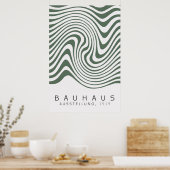 Bauhaus Sage Green Poster (Keuken)