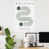 Bauhaus Sage Green Poster (Thuiskantoor)