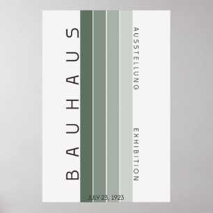 Bauhaus Saliegroen Poster