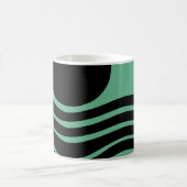 Bauhaus Seafoam Green Abstract Koffiemok (Center)
